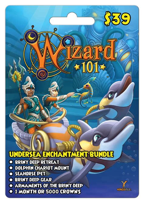 "Your garden grows ever greener as you possess the mystery and enchantment found in the forested depths of the Evergreen Bundle. . Wizard101 undersea enchantment